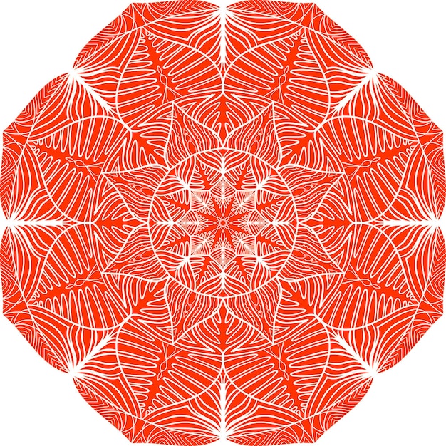 Modello rotondo mandala ornamentale colorato. Elemento grafico.