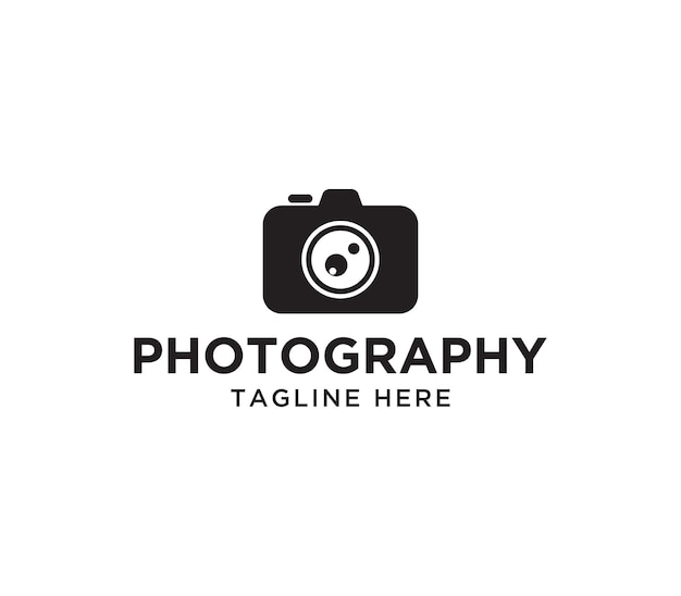 Modello semplice di progettazione di logo di fotografia