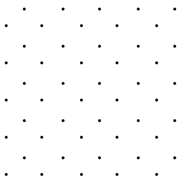 Modello senza cuciture a pois su sfondo bianco