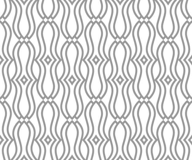 Modello senza cuciture astratto con linea ornamentale