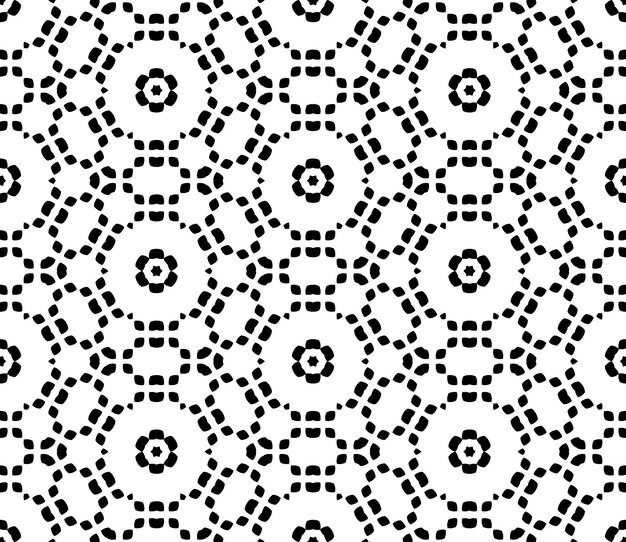 Modello senza cuciture astratto di forme diverse. Sfondo geometrico ornamentale. Piastrella a mosaico.