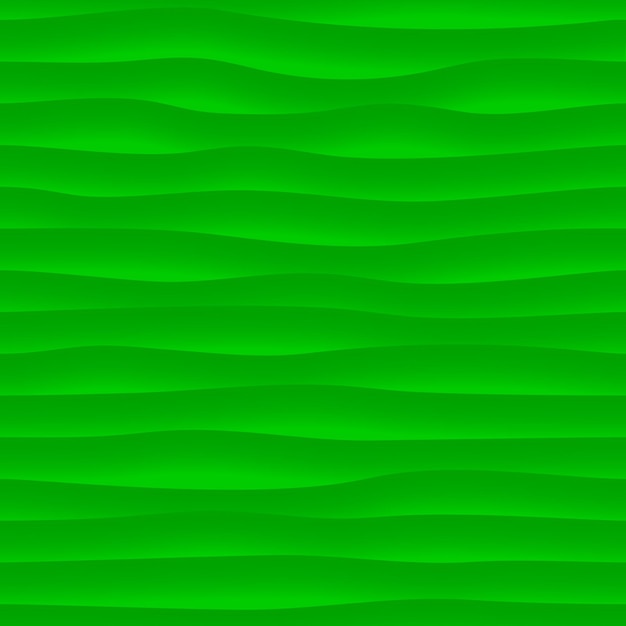 Modello senza cuciture astratto di linee ondulate con ombre nei colori verdi