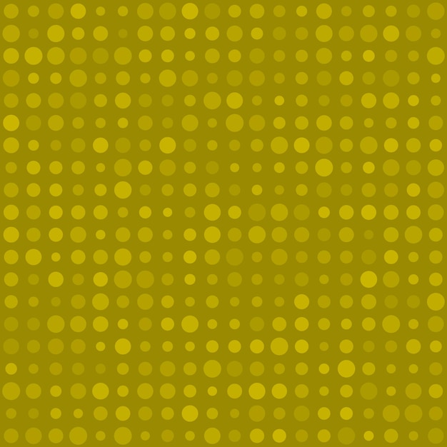 Modello senza cuciture astratto di piccoli cerchi o pixel di varie dimensioni in colori gialli