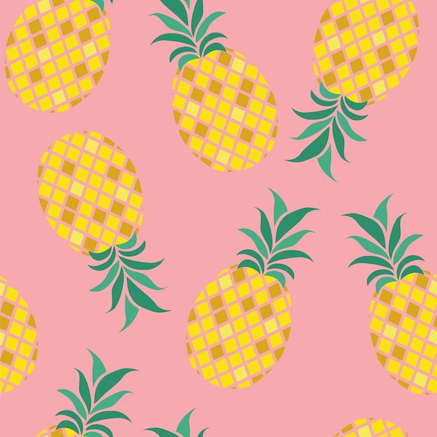 Modello senza cuciture con ananas.