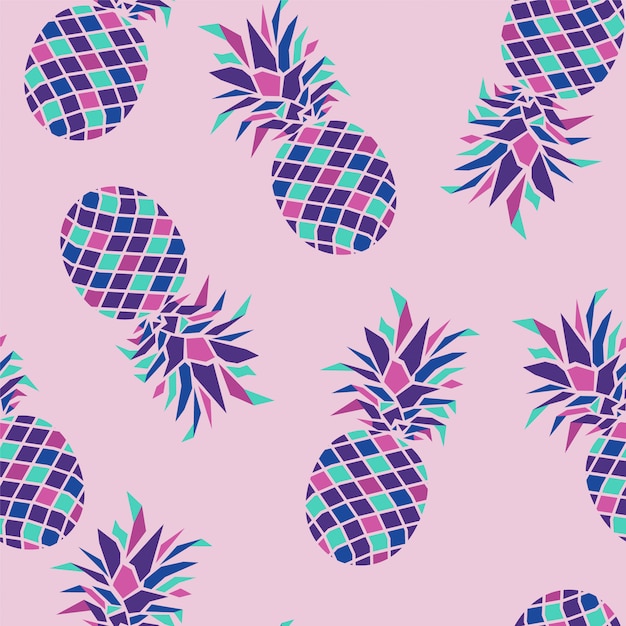 Modello senza cuciture con ananas.