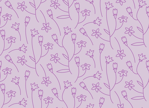 Modello senza cuciture con campanula