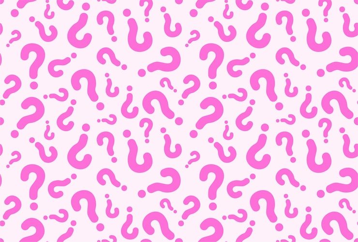 Vettore modello senza cuciture da punti interrogativi.