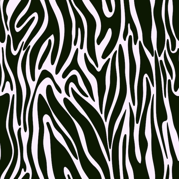 Modello senza cuciture della pelle di zebra vettoriale Stampa animale per il tessuto di sfondo del tessuto