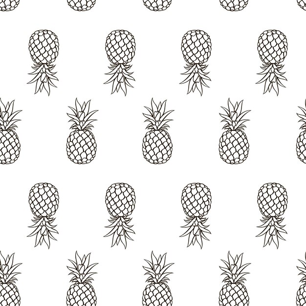 Modello senza cuciture di ananas