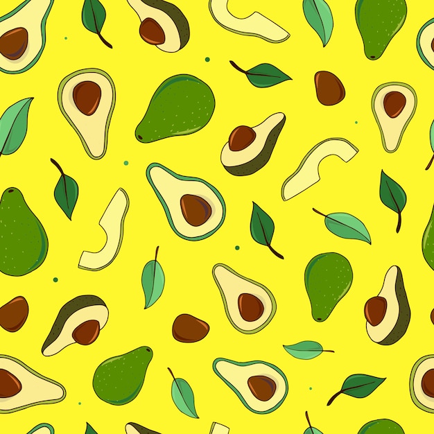 Modello senza cuciture di avocado