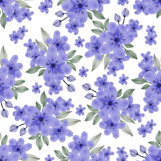 modello senza cuciture di bouquet di fiori viola