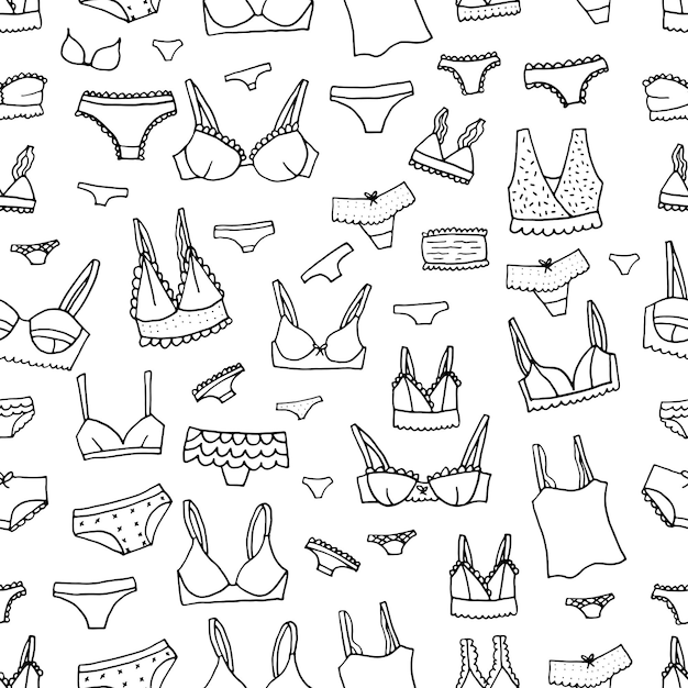 Modello senza cuciture di lingerie