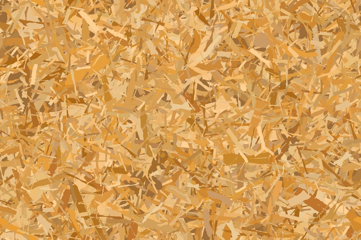 Vettore modello senza cuciture di pannelli osb da trucioli di legno