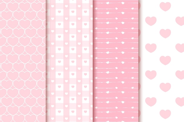 Modello senza cuciture di San Valentino con motivo a cuore carino