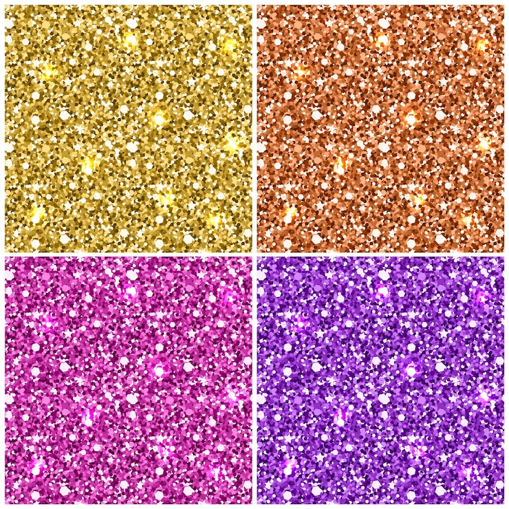 Vettore modello senza cuciture glitter oro