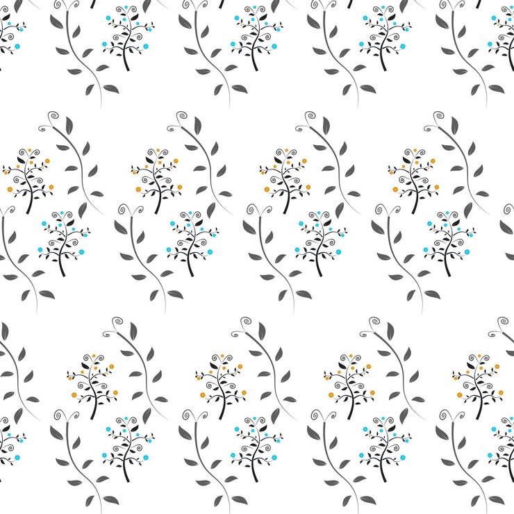 Modello senza cuciture vettoriale gratuito su sfondo uniforme ornamento arte tessuto design luce scura