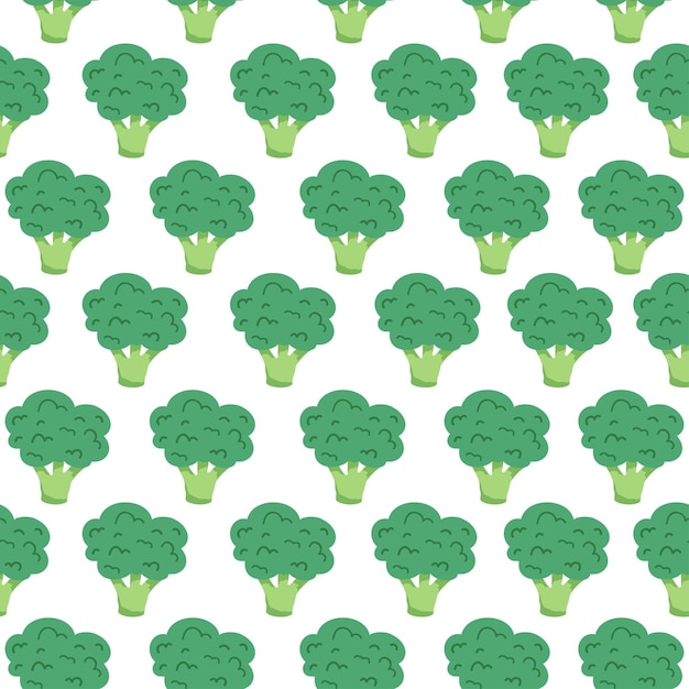 Modello senza giunture di graziosi broccoli