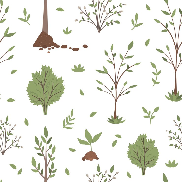 Vettore modello senza saldatura con alberi