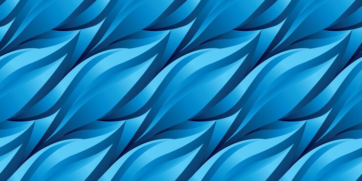 Modello senza soluzione di continuità con l'immagine surreale dell'acqua dei buoi astratti blu Raffreddare sfondo astratto business minimalista sullo sfondo Illustrazione vettoriale