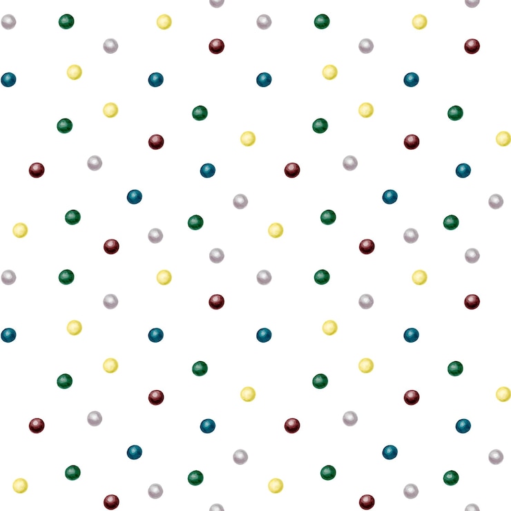 Vettore modello senza soluzione di continuità con le palle rotonde motivo a pois sfondo di palline multicolori