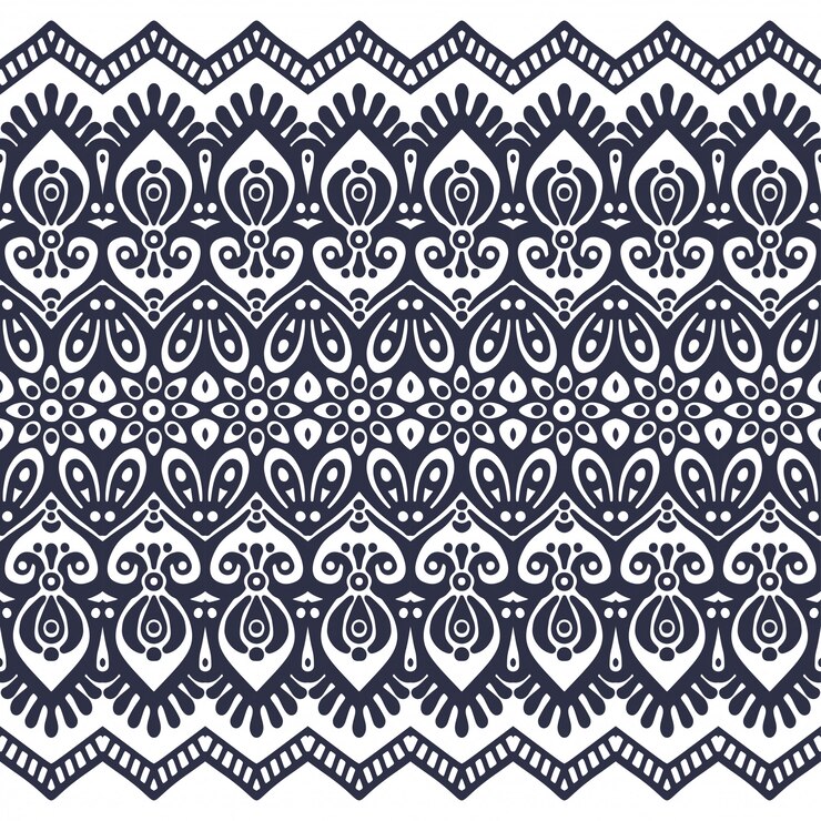 Vettore modello senza soluzione di continuità disegnato a mano . islam, arabo