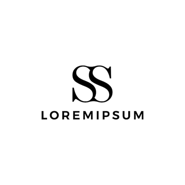 Modello SS di logo di lusso.
