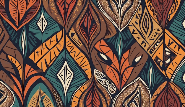 Modello tradizionale di tessuto africano a colori vivaci