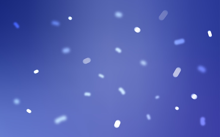 Vettore modello vettoriale blu chiaro con fiocchi di neve di natale