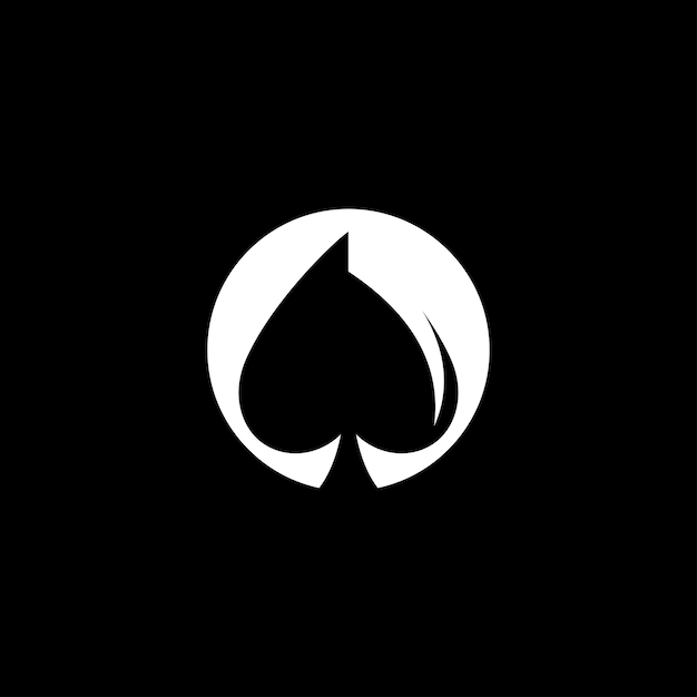 Modello vettoriale del logo del poker Concetto di design creativo di Casinologo