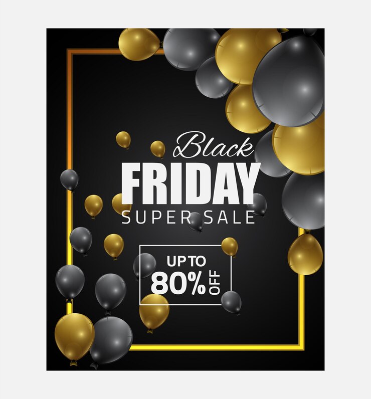 Modello vettoriale di design per banner del Black Friday