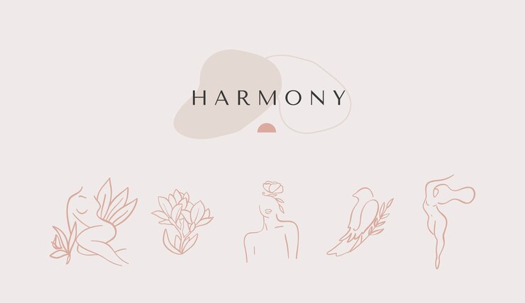 Modello vettoriale di fiori e testa di ragazza astratta Simbolo naturale di cosmetici Stampa artistica da parete astratta Donna Arte moderna a linea continua Stampa di moda
