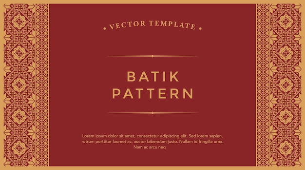 Modello vettoriale di modello Batik