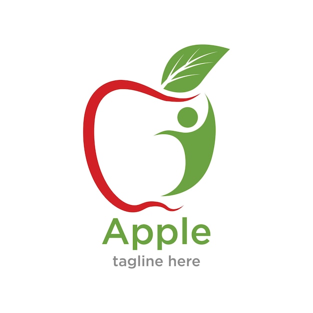 modello vettoriale di progettazione del logo apple