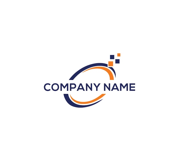 Modello vettoriale di progettazione del logo IT