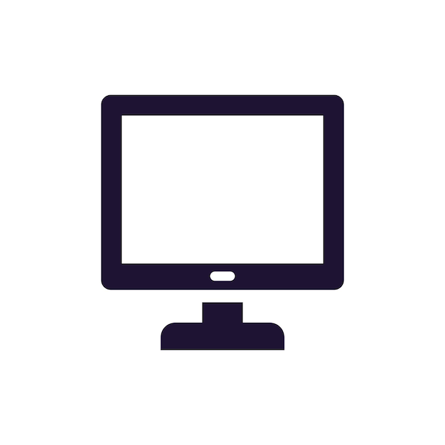 modello vettoriale di progettazione dell'icona del monitor