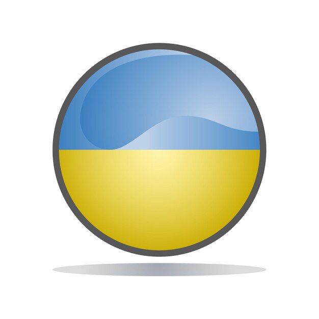 modello vettoriale di progettazione di icone della bandiera ucraina