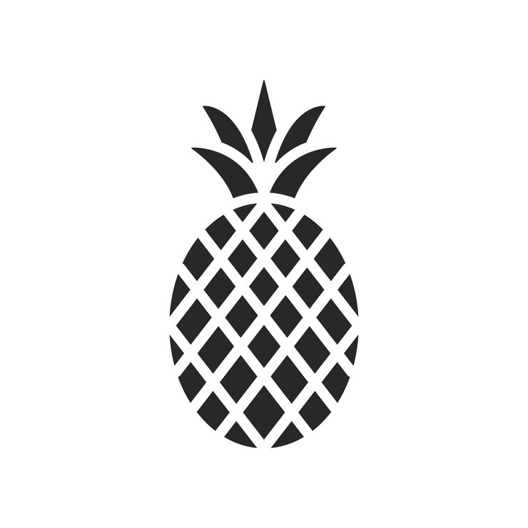 Vettore modello vettoriale di progettazione di icone di ananas