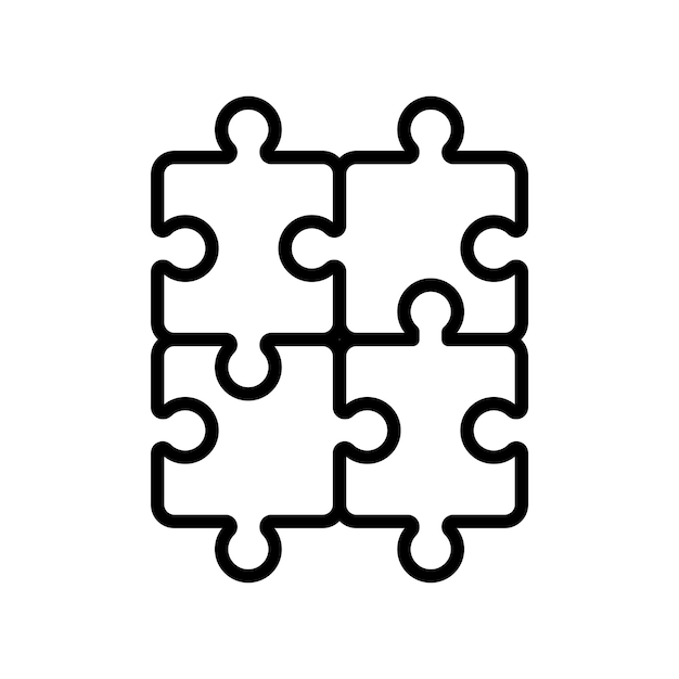 modello vettoriale di progettazione di icone di puzzle