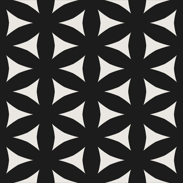 Modello vettoriale geometrico monocromatico essenziale senza cuciture Modello ripetitivo multiuso a geometria neutra