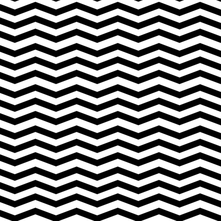 Vettore modello vettoriale ripetitivo senza cuciture chevron zigzag bianco e nero per stampe di tessuti tessili