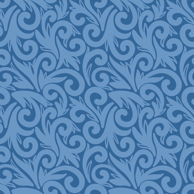 MODELLO VINTAGE SENZA GIUNTE CON GRANDI MONOGRAMMI SU SFONDO BLU IN VETTORIALE