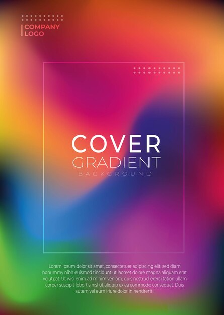 Modern Abstract Vector copre i modelli per gli sfondi a gradiente dinamico