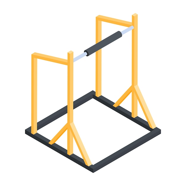 Modern Collection of Workout Isometric Icons (Collezione moderna di icone isometriche di allenamento)