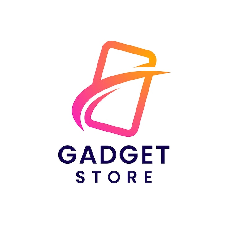 Vettore modern gradient gadget store logo per il marchio tecnologico