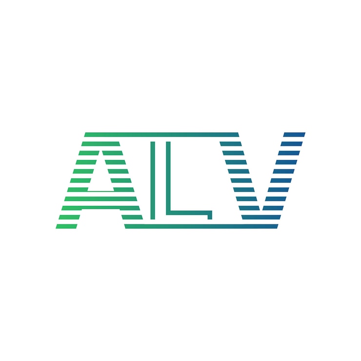 Vettore moderna alv logo design letter alv minimalist professional e versatile branding icon per l'identità aziendale