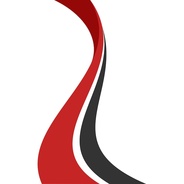Vettore moderna decorazione del confine curvo
