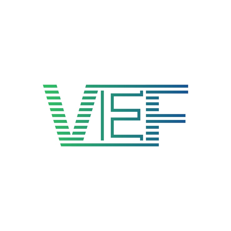 Vettore moderna vef logo design letter vef minimalist professional e versatile branding icon per l'identità aziendale