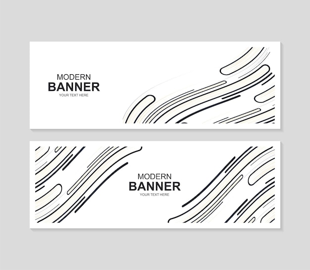 Moderno design astratto di banner aziendali
