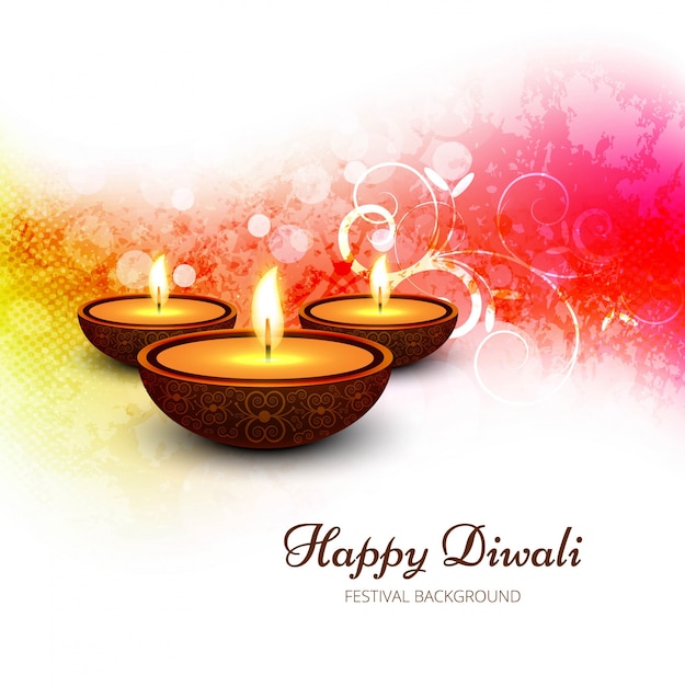 Moderno design elegante diwali