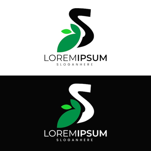 Moderno Minimalista Lettera S Agro Logo Design